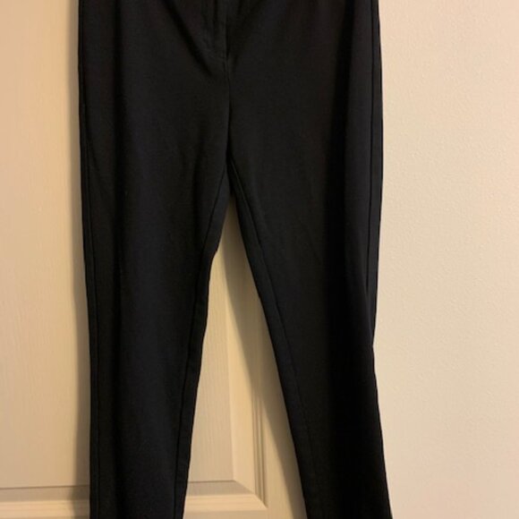 Amanda & Chelsea Size 2 Women's Black Knit Ankle Pants Stretch - Picture 1 of 5